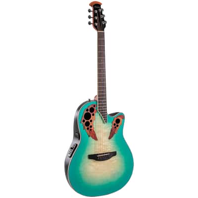 CE44X 9B G Celebrity Elite Plus Mid Cutaway Mintburst Ovation image 3