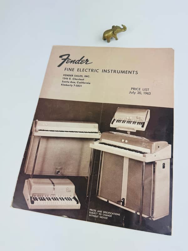 Fender Fine Electric Instruments Price List 1963 image 1