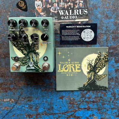 Walrus Audio Lore Reverse Soundscape Generator 2022 - Present - Muted Green / Dark Green Fairy image 1