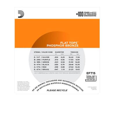 EFT16 Flat Tops Light 12-53 D'Addario image 3
