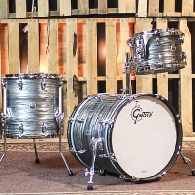 Gretsch Brooklyn Grey Oyster Nitron Drum Set - 16x18, 8x12, 14x14 - SO#1302814 image 1