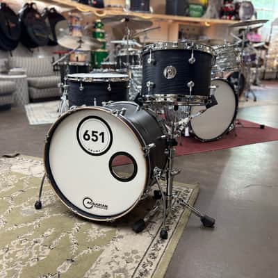 651 Drums Ash 3-Piece Drum Set (12-16-20) - Natural Black Stain image 3