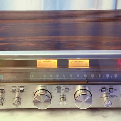 🔥🎶 Sansui G-5500 Pure Power DC Stereo Receiver — Serviced, Cleaned, 120V, Excellent Faceplate image 4