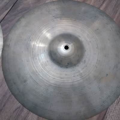 Zildjian Avedis 14" Trans Stamp T3  Hi Hat pair - early 1950's - THIN 650/689 g image 6