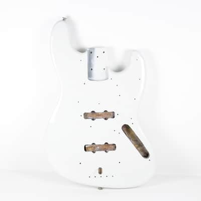 1972 Vintage Fender Jazz Bass BODY White Re-fin 1970s USA Guitar image 1
