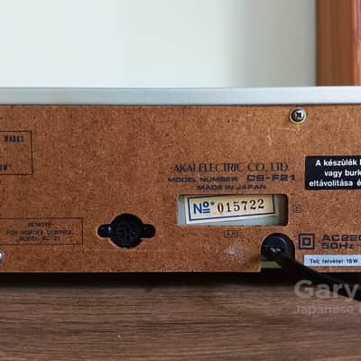 Akai CS-F21 2-Head Cassette Tape Deck With Dolby Noise Reduction Made in Japan 1982 image 8