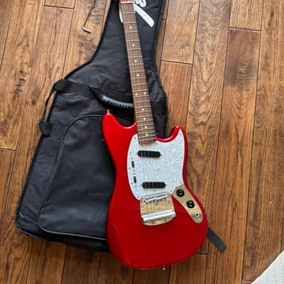 2010 Fender MG-69 Mustang Reissue Electric Guitar Candy Apple Red MIJ Japan image 17