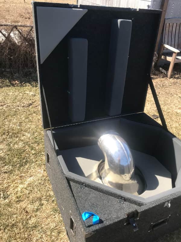 Unitec Sousaphone Flight Case - Grey, carpeted image 1