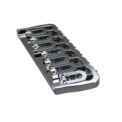 7-String Multi-Scale Guitar Bridge - Chrome (Fast Free US Shipping!) image 4