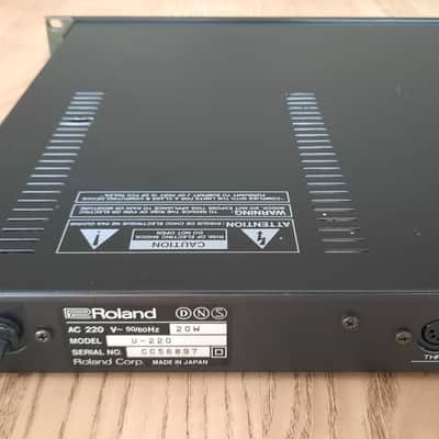 Roland U-220 RS-PCM Sound Module 1989 - 1992 - Black image 6