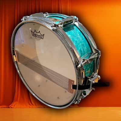 ๐๐ฅPork Pie 4.5"x13" 8-lug Snare, Emerald Pearl (1998) image 8