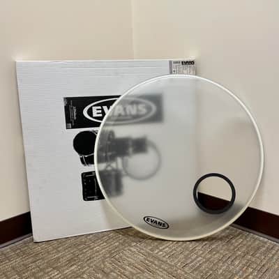 Evans EQ3 Resonant Bass Drum Head 24" Coated Clear image 1