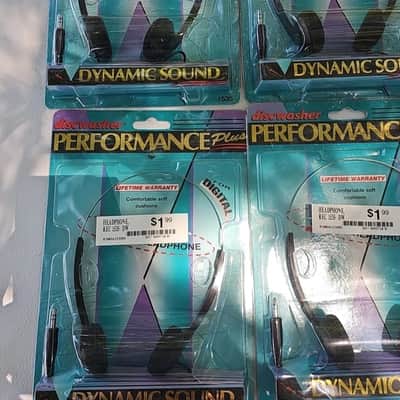 Lot Of 6 NOS Discwasher 1535 1996 sealed Stereo Headphone Dynamic Sound NEW image 3
