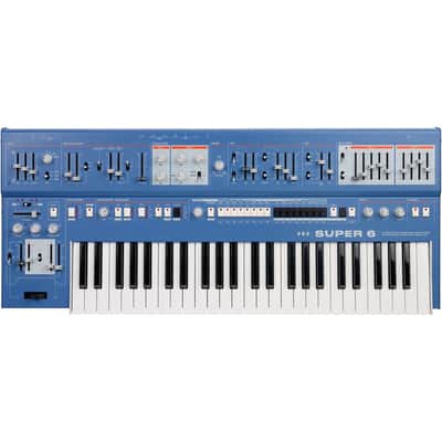 UDO Audio Super 6 12-Voice Polyphonic Keyboard Synthesizer - Blue RIBBON KIT image 2