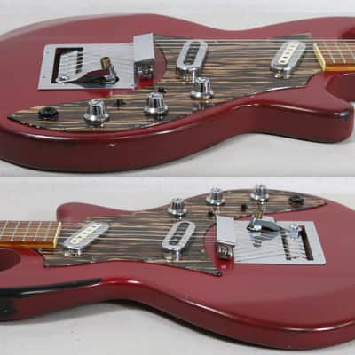 Framus Strato Super 5/155-52 Vintage Germany Electric Guitar 1967 Red - WOW! image 15