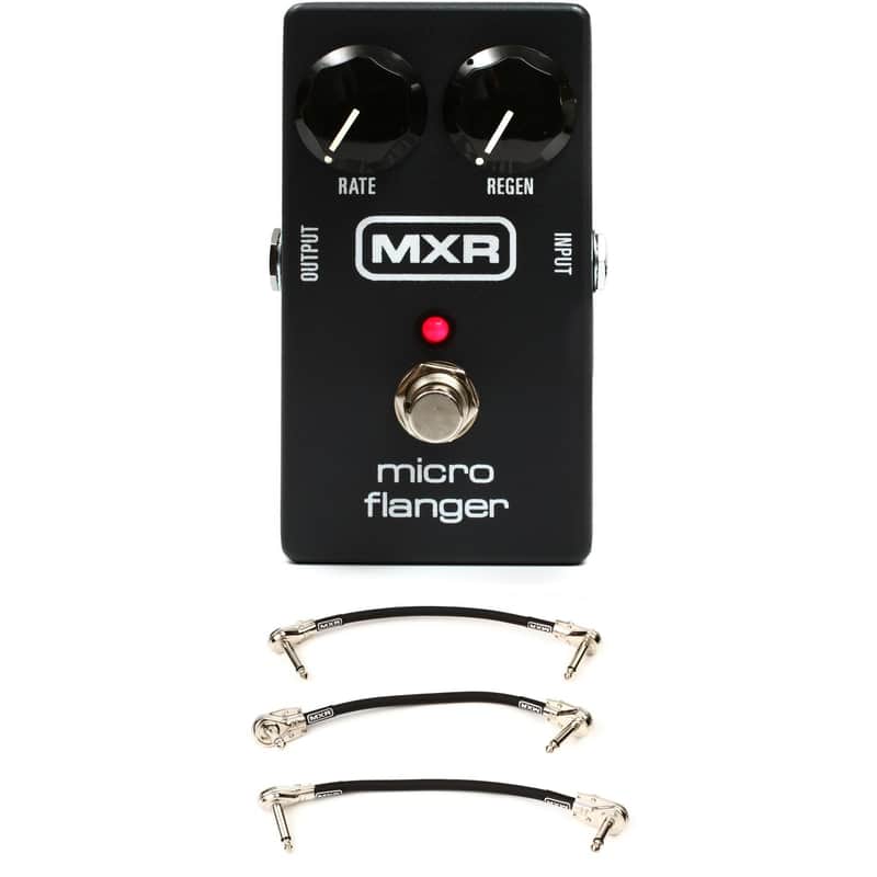 MXR M152 Micro Flanger Pedal with 3 Patch Cables image 1