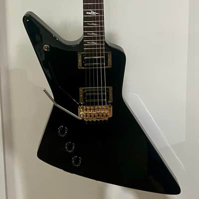 Rare Fernandes EX-85L Left Handed 1984 - Black - Explorer - Lightning Bolt Inlays - Set Neck - Made In Japan MIJ image 1