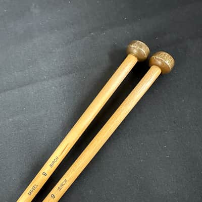 Mike Balter 9B, 5/8-Inch Brass Bell Mallets, 13-1/8" Birch Handle - EXCELLENT #1 image 1