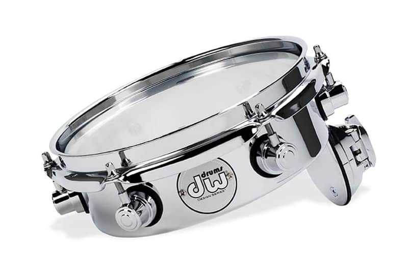 DW Design Series Piccolo Tom, 2.5x8, Chrome Over Steel w/Chrome Hardware image 1