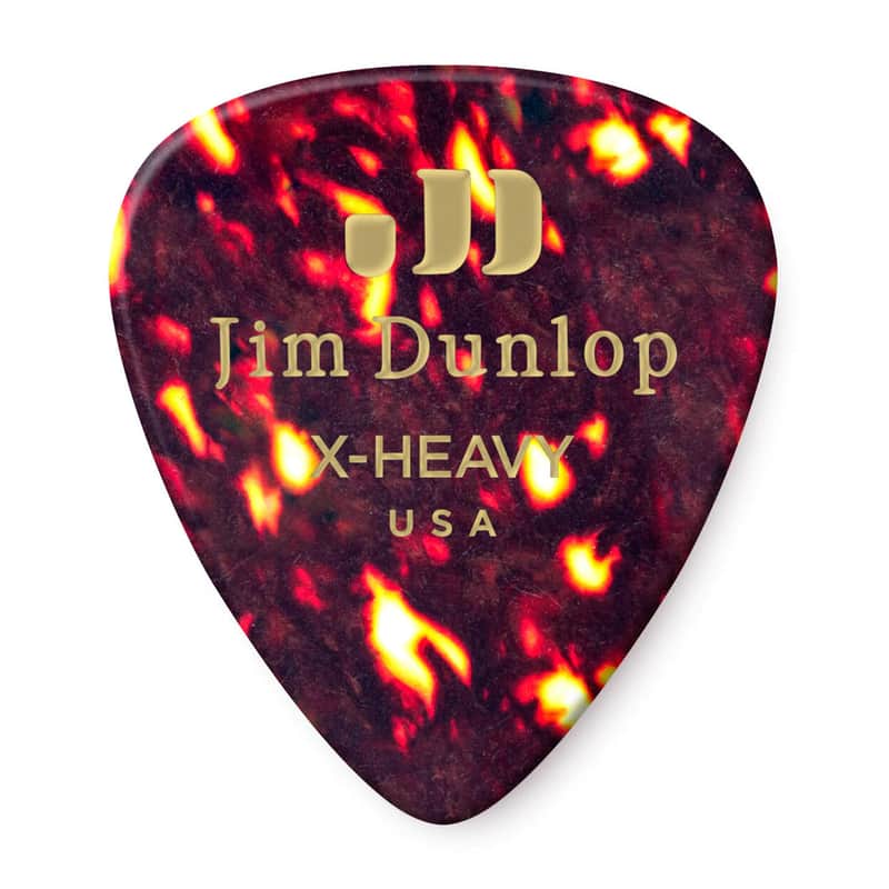 Dunlop Celluloid Guitar Picks Extra Heavy Shell