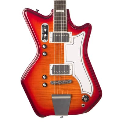 Airline Guitars Jetsons 2P FM Cherry Burst Flame image 1