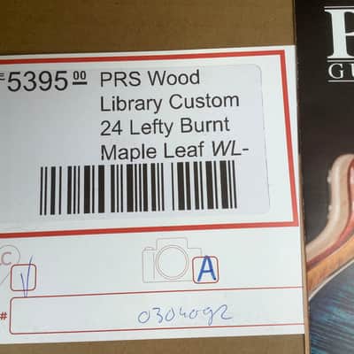 PRS Left hand lefty handed Wood Library burst top 10 lefthand 2020 image 11