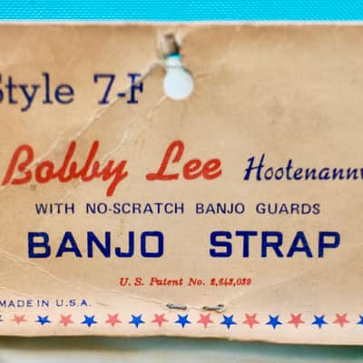 1960s NOS Bobby Lee 7-F Hootenanny Banjo or Guitar Strap image 2