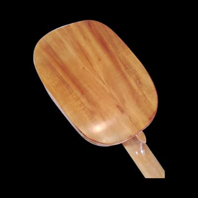 Solid Koa Pineapple with Flame Maple Top Tenor Ukulele with Hardwood Inlays SCJ-JH#135 image 8
