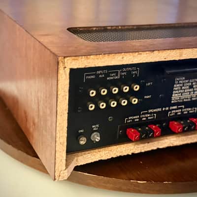 🎶✨ Harman Kardon 430 “Twin Powered” Vintage Stereo Receiver w/ NEW Walnut Wood Case — Serviced/Cleaned, LED Dial, Tested & Working image 14
