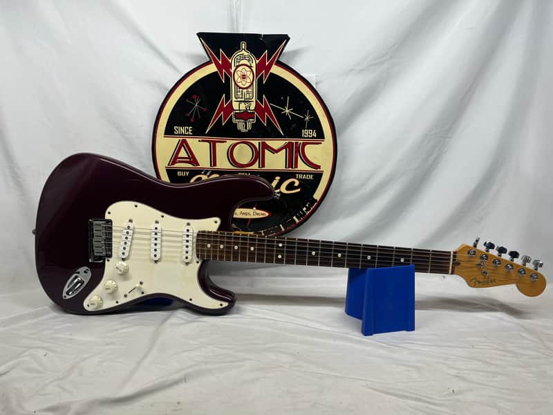 Fender Standard Stratocaster Strat Electric Guitar- Wine Red image 1