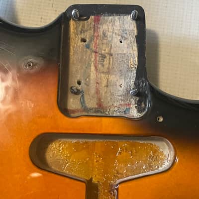 1993 MIM Fender Mexico 3TS Sunburst Stratocaster Guitar Body 6 Post Tremolo image 12