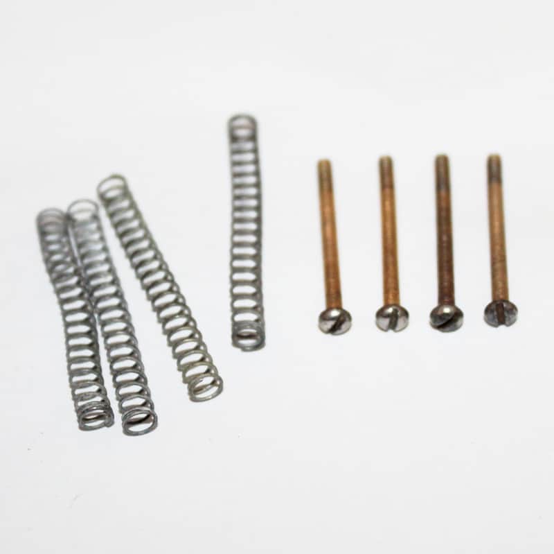 Vintage 1960 Gibson Pickup Gold  Mounting Screws and Springs 1960's ES Les Paul Custom SG image 1