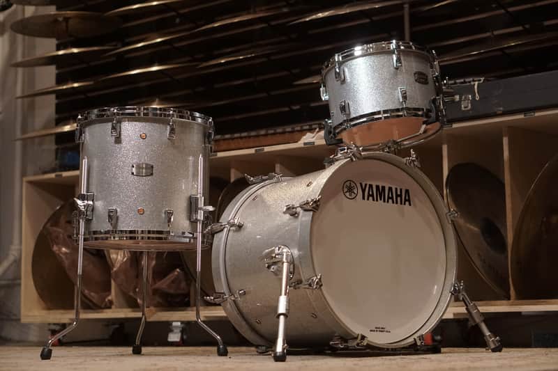 Yamaha 12/14/18" Absolute Hybrid Maple Bop Kit - Silver Sparkle image 1