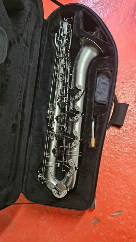 Cannonball B5-BICEB "Raven" Stone Series Big-Bell Baritone Saxophone 2010s - Iced Black with Black Nickel Keys image 1