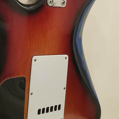 Rare Vintage 70's Univox Stratocaster Style MIJ Japan HSS Racing Stripes image 16