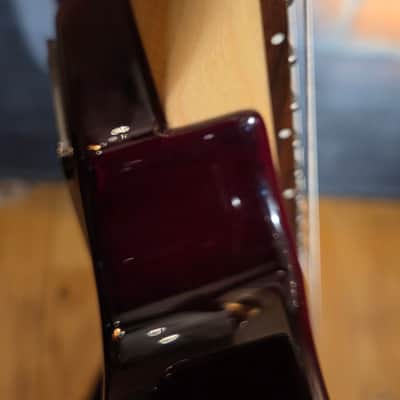 ESP LTD MH-100 QM NT See Thru Black Cherry w/ ESP HSC image 12
