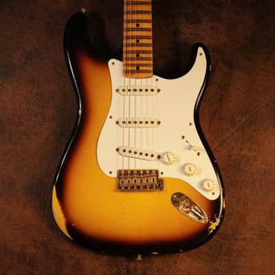 Fender Custom Shop 1957 Stratocaster Relic in Faded Aged 2-tone Sunburst image 2