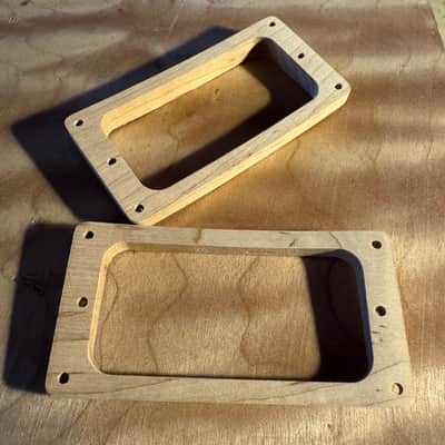 Guilford Rock Maple Pickup Ring Set - fits TV Jones pickups on Les Paul Standard USA guitar image 2