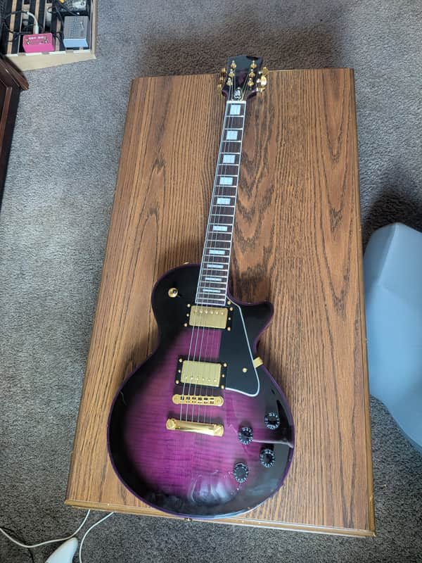 Firefly FFSPS LP-Style Elite Series "Bat" Model - Purple burst image 1