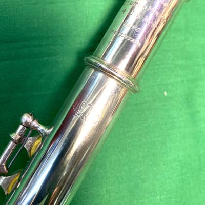 Wm.S.Haynes-Gorgeous Solid Silver Commercial Model Flute-Overhauled-Sweet Tone! image 4