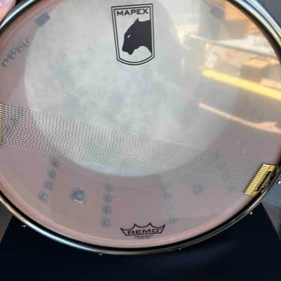 Mapex Jeff Hamilton Signature 6x14 Mahogany 'Maximus' Snare Drum in Gloss Black Lacquer with Brushed Black Nickel Hardware image 5