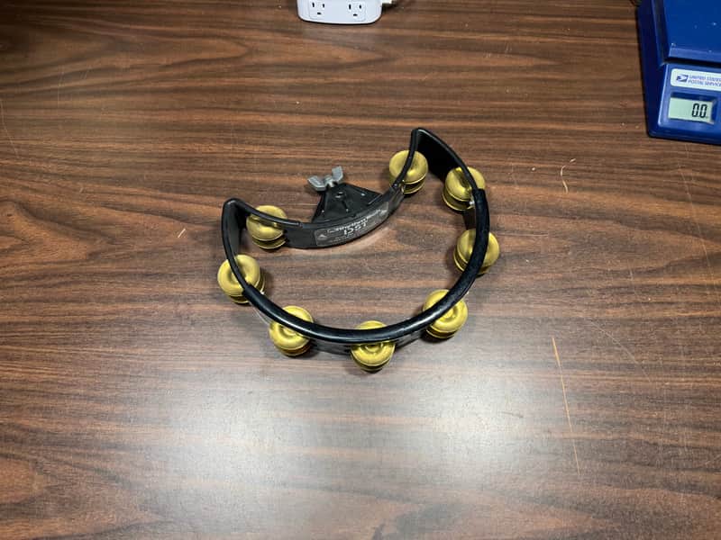 Rhythm Tech - DST - Drum Set Tambourine - Black w/Brass Jingles - Mount image 1