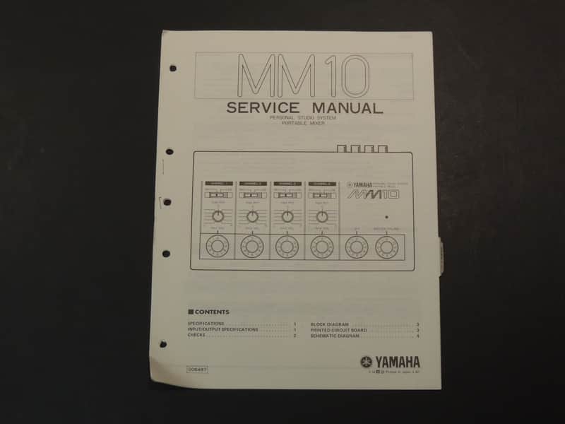 Yamaha MM10 Service Manual