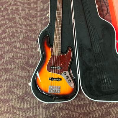 2006 Fender Jazz Bass V 5 String JBV Olympic White Left Handed