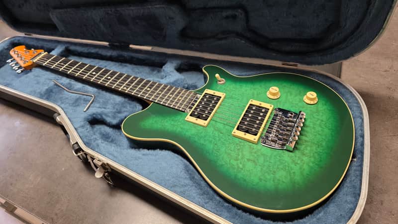 1989 Andy Farrell EVH Eddie Van Halen Signature British Racing Green Burst British UK Custom Shop Boutique Luthier Masterbuilt Master Built Electric Wolfgang Guitar Pre-Music Man Pre-Peavey PRE-PRODUCTION PROTOTYPE image 1
