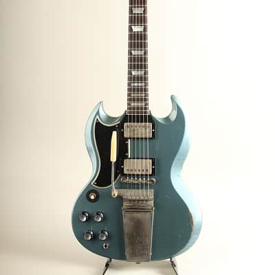 1964 Gibson SG Pelham Blue Maestro Murphy Lab Heavy Aged Left Handed image 2