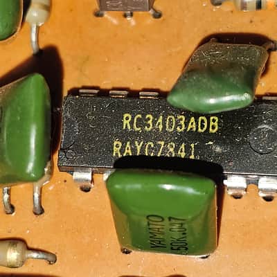 1978 Boss Overdrive OD-1 Long Dash Silver Screw 7700 Serial # image 8