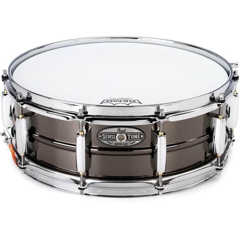 Pearl Sensitone Heritage Alloy Black Brass Snare Drum - 14x5 image 1