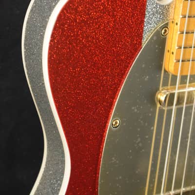 Fender Buck Owens Telecaster Red, Silver and Blue Sparkle Maple Fingerboard image 4