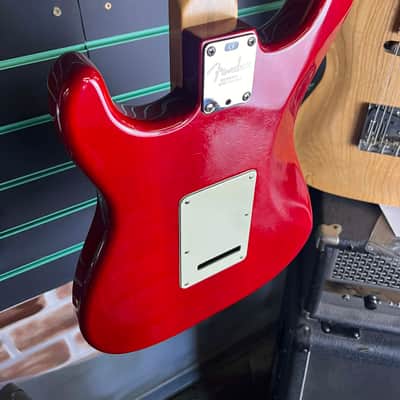 Fender American Deluxe Fat Stratocaster HSS Crimson Red Transparent 2001 image 10